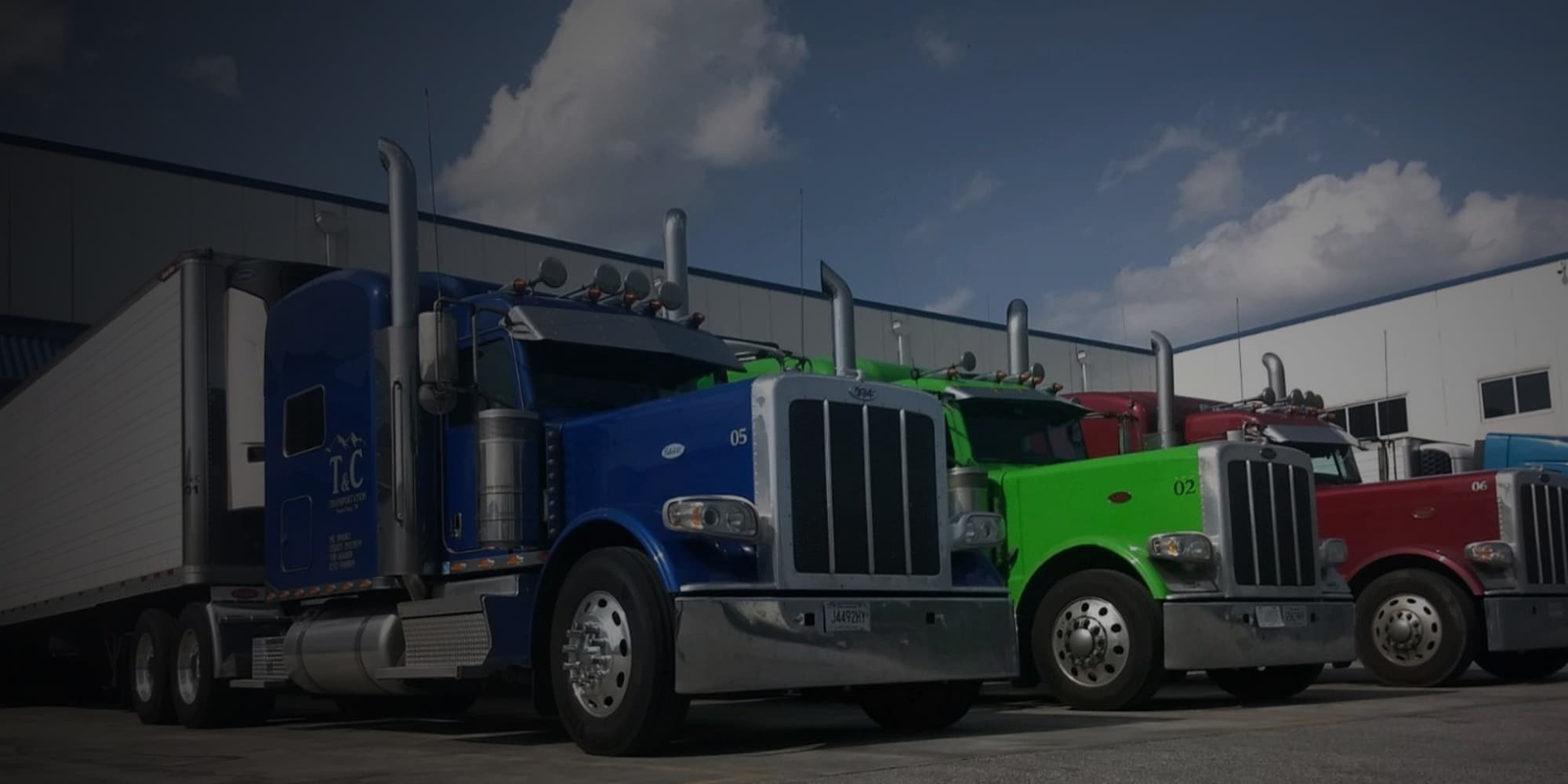 T&C Transportation truck on the road